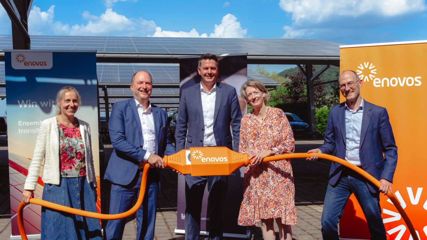 Panelux inaugure son carport photovoltaïque à Mensdorf avec Enovos