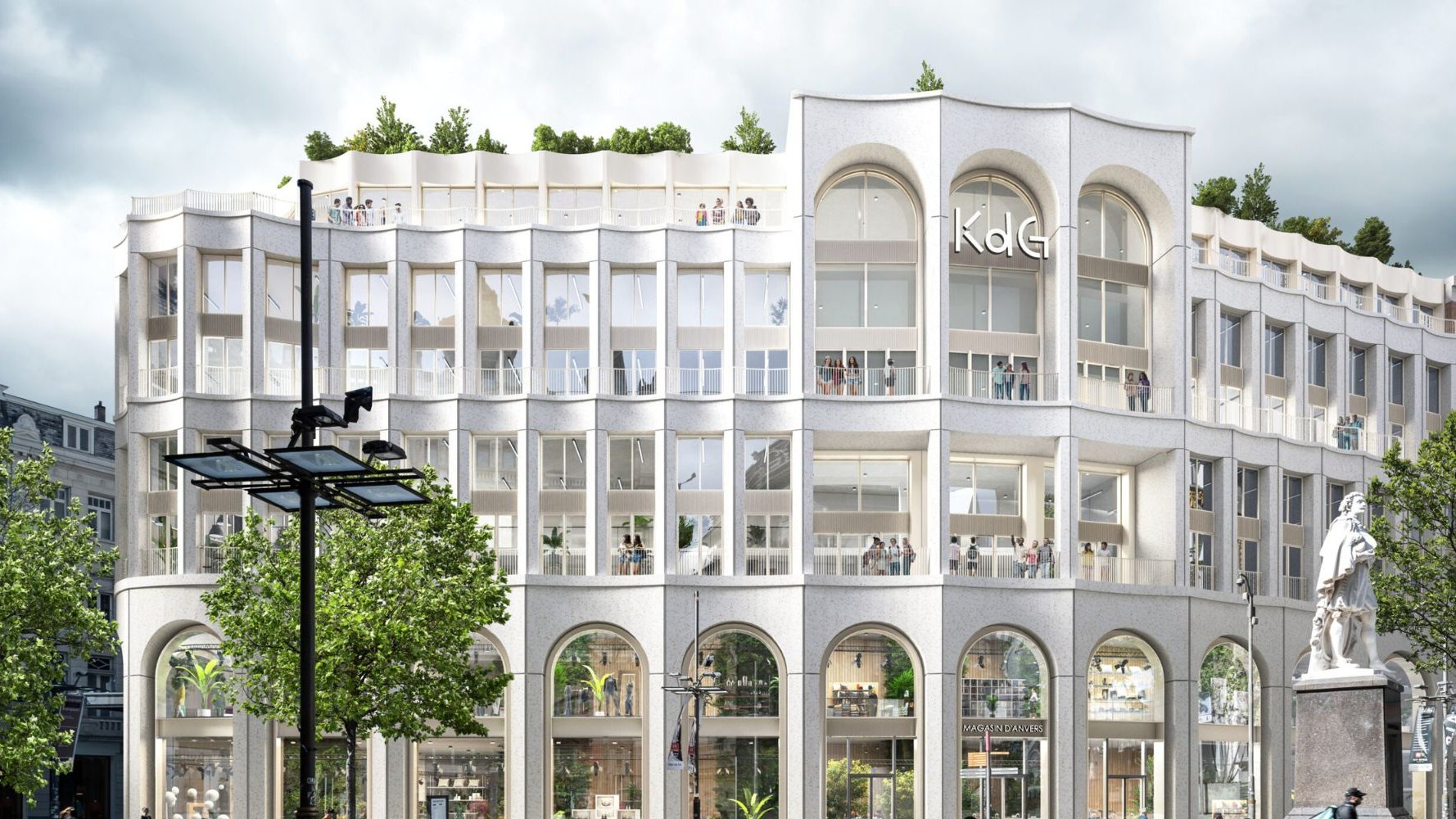 Constructions à Anvers : campus durable et prestigieux complexe commercial