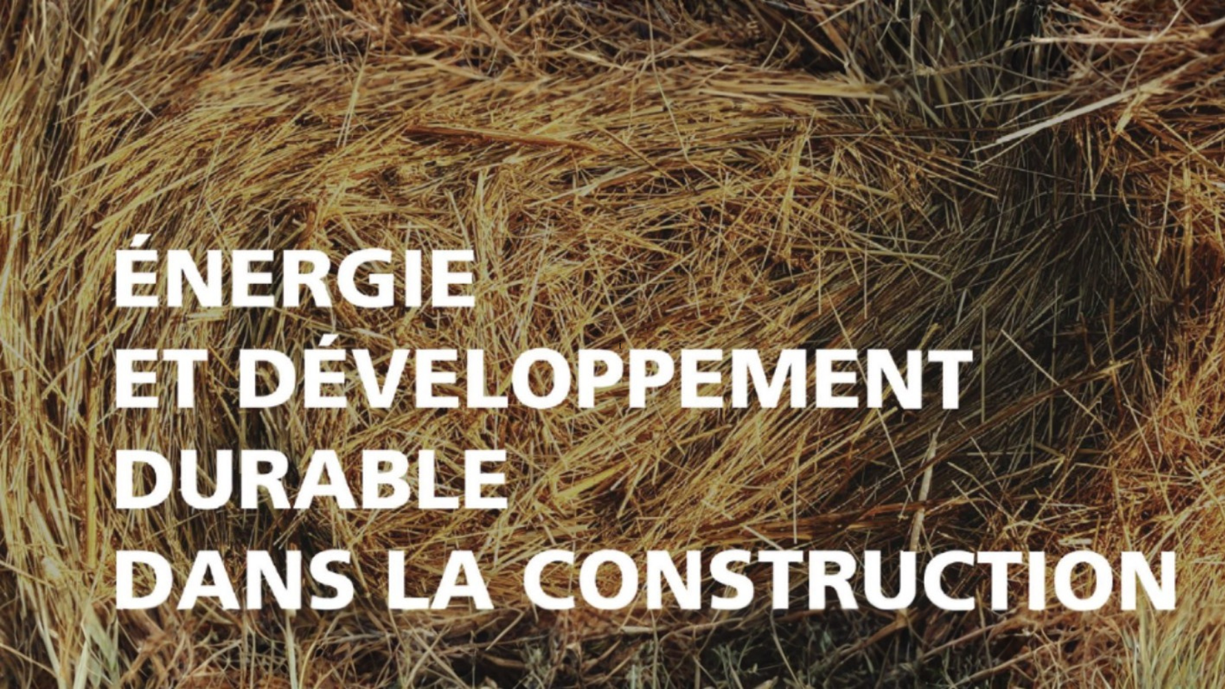 Énergie et développement durable dans la construction