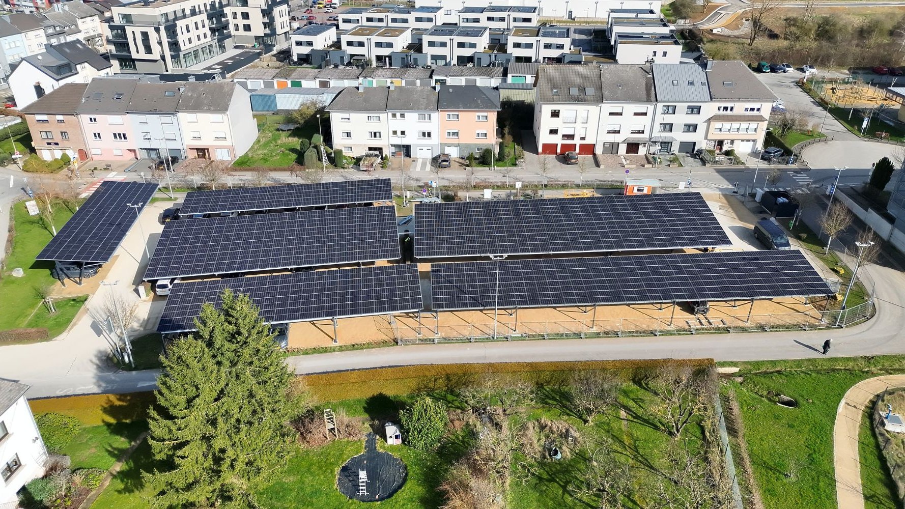 Differdange couvre son parking de Woiwer en panneaux solaires