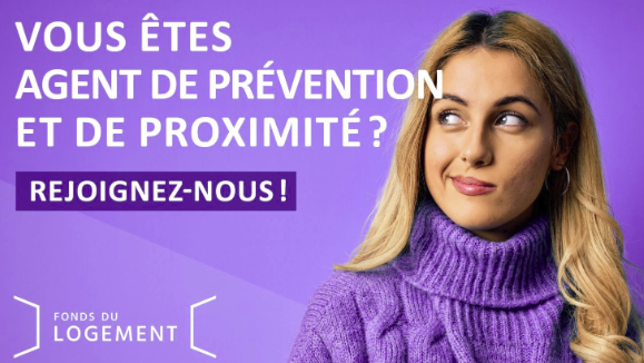 Agent de prévention et de proximité (m/f) / Fonds du logement