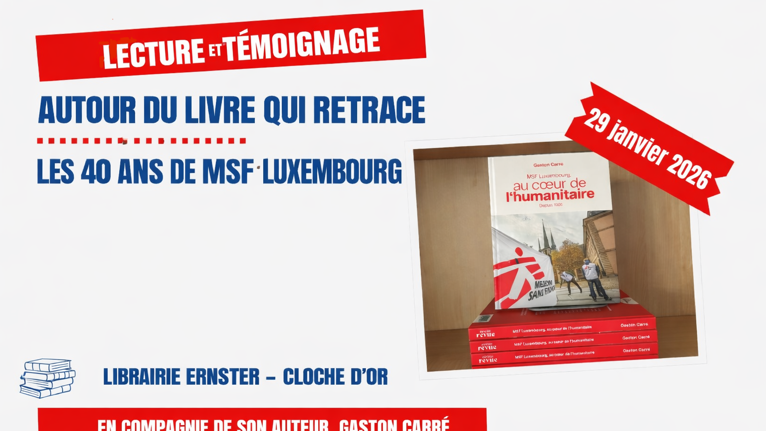 Lecture et témoignage - Au cœur de l'humanitaire