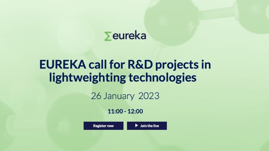National Webinar on the EUREKA Lightweighting Initative