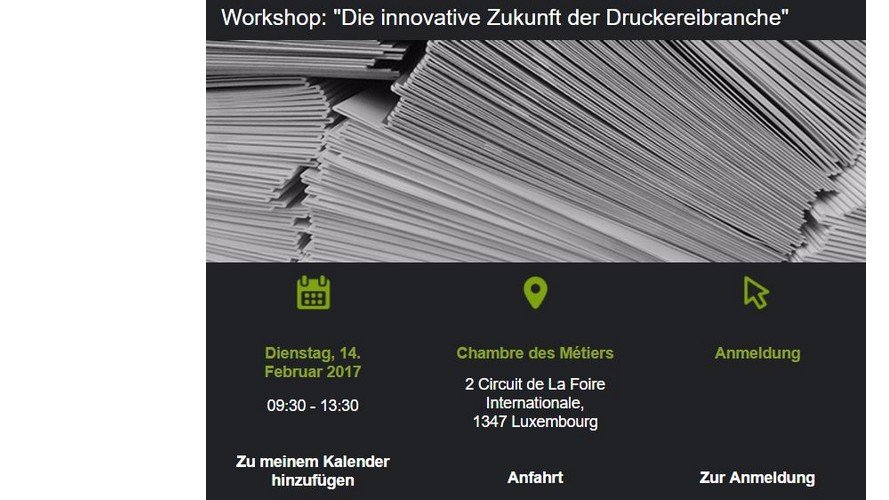 Workshop : Die innovative Zukunft der Druckereibranche