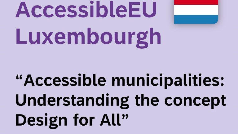 Communes accessibles – Comprendre le concept « Design pour Tous »