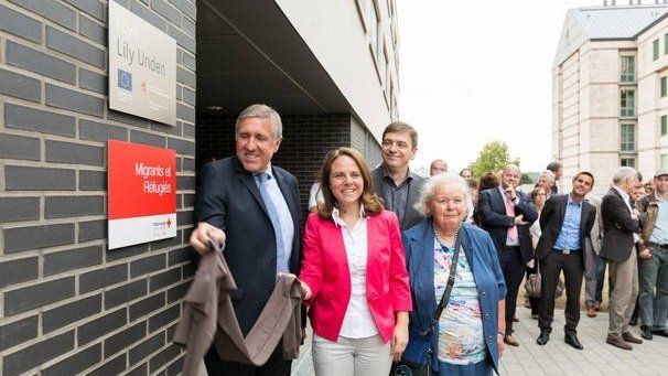 François Bausch et Corinne Cahen à l'inauguration du Foyer Lily Unden