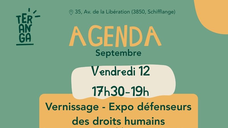 Vernissage - Expo défenseurs des droits humains
