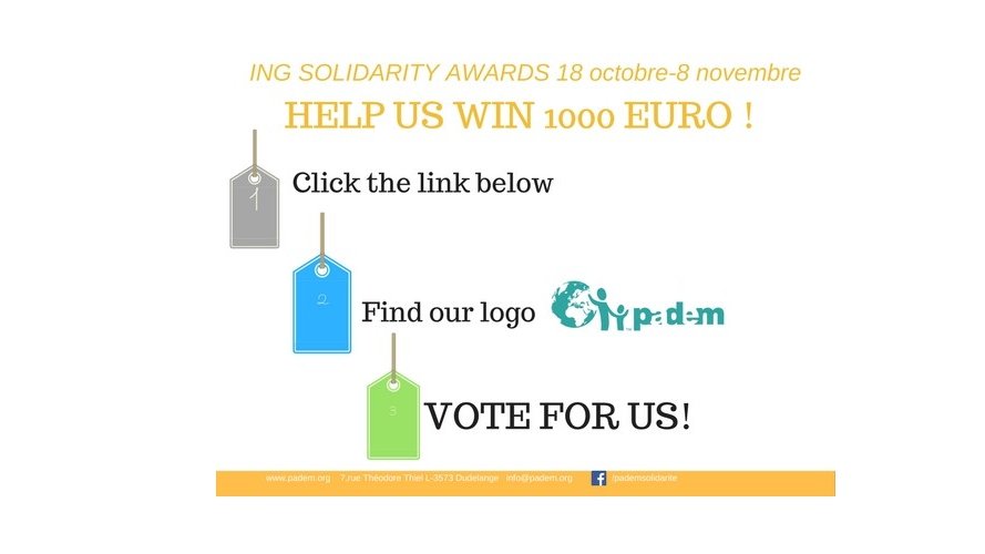 We are looking for you !!! Vote for us !