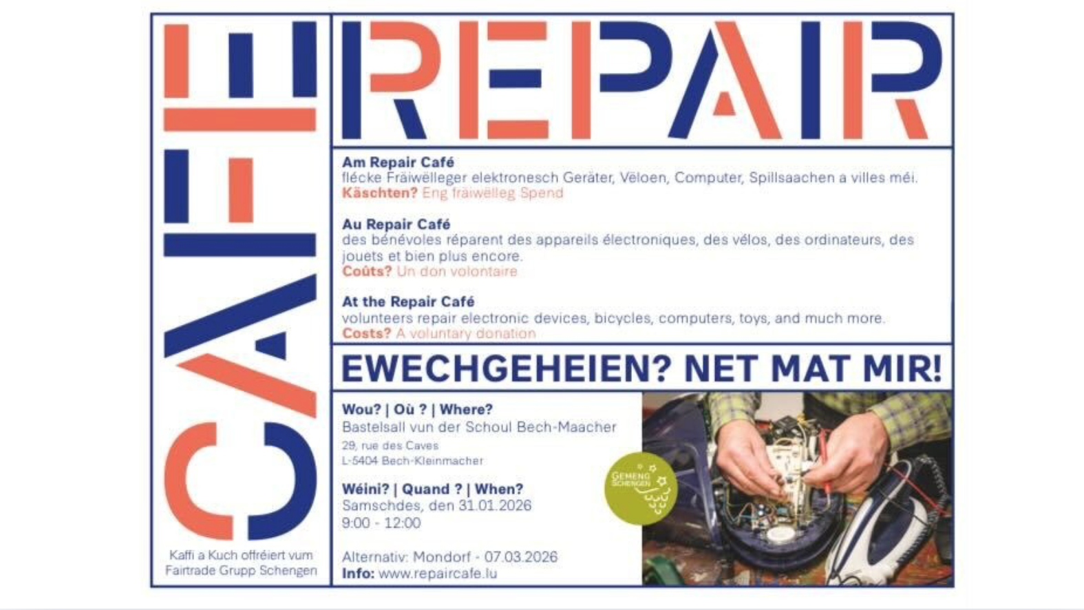 Repair Café - Schengen
