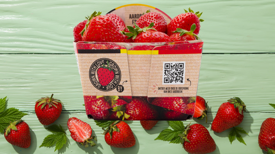 Delhaize supprime l'emballage en plastique pour ses fraises belges