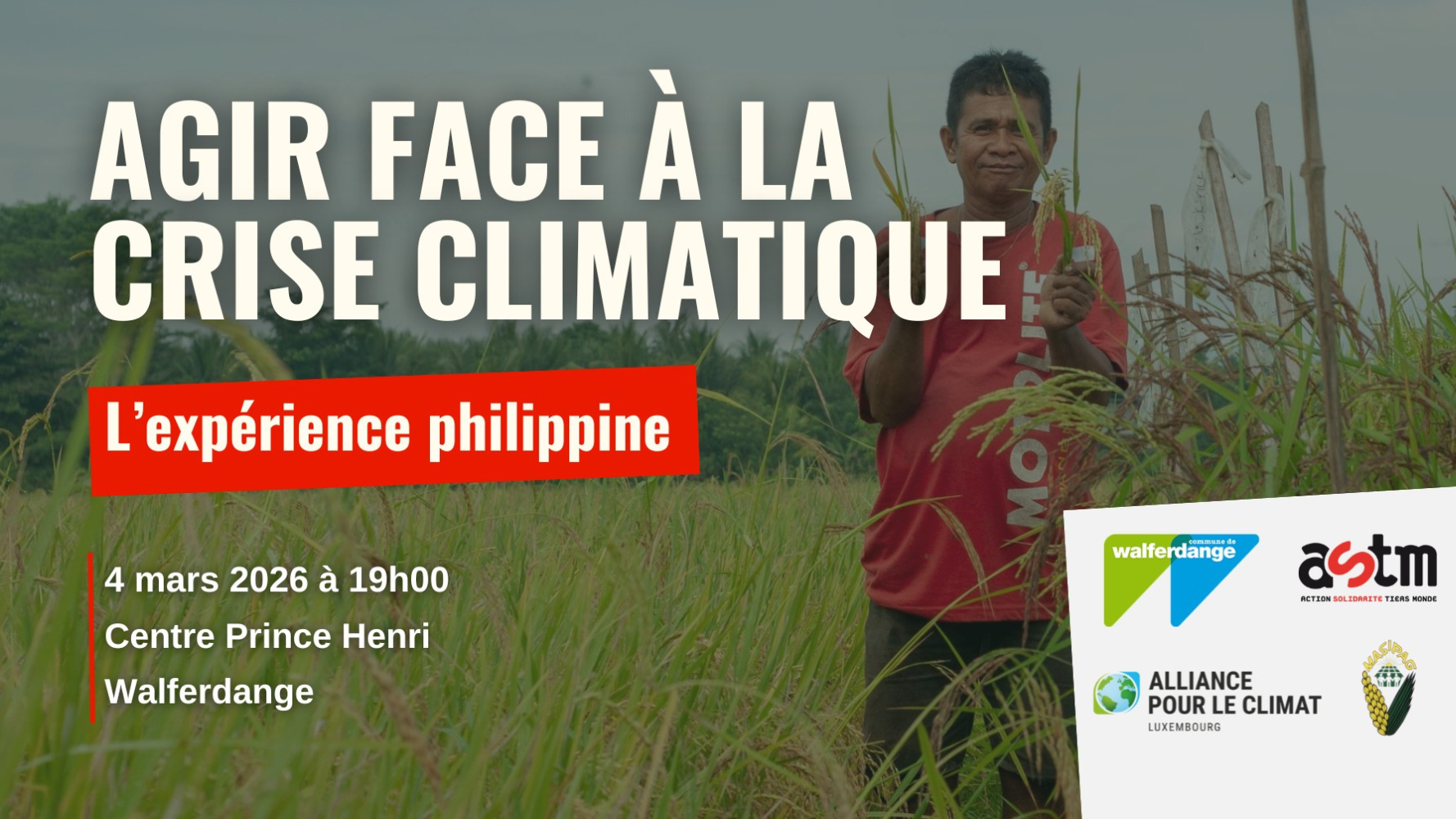 Conférence - Agir face à la crise climatique - l'expérience philippine
