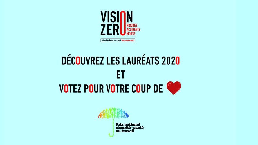 Prix Sécurité-Santé au Travail 2020 : Appel au vote « coup de cœur du public »