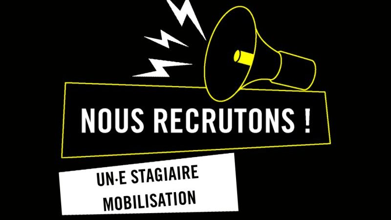 Stagiaire mobilisation pour soutenir les campagnes et l'activisme (m/F)