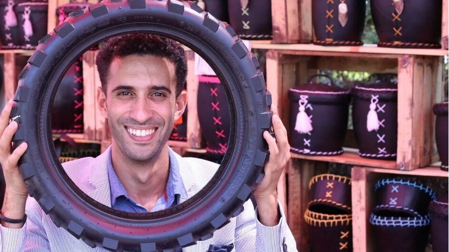 « Upcyclemo » ou l'art du pneu recyclé