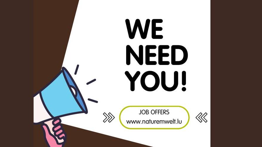 natur&ëmwelt (a.s.b.l. & Fondation Hëllef fir d'Natur) recrute !