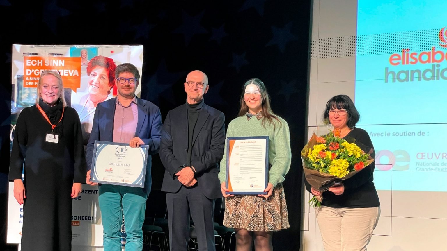 L'Agence du bénévolat récompense Elisabeth Handicap