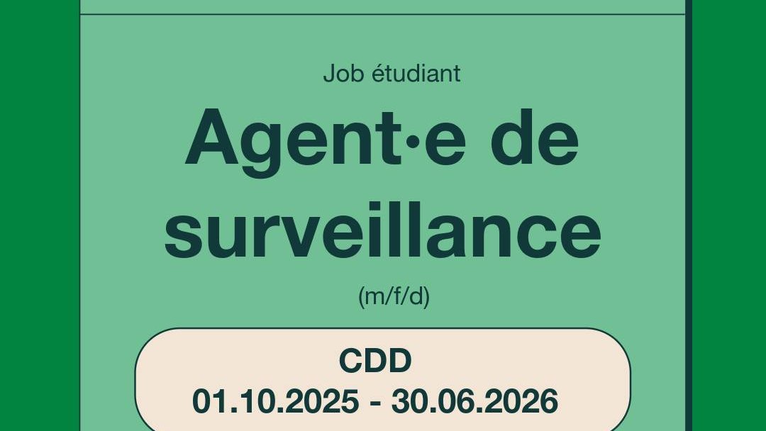 Employé-étudiant - Agent de surveillance (m/f) (réf. E00036493) / MNHN