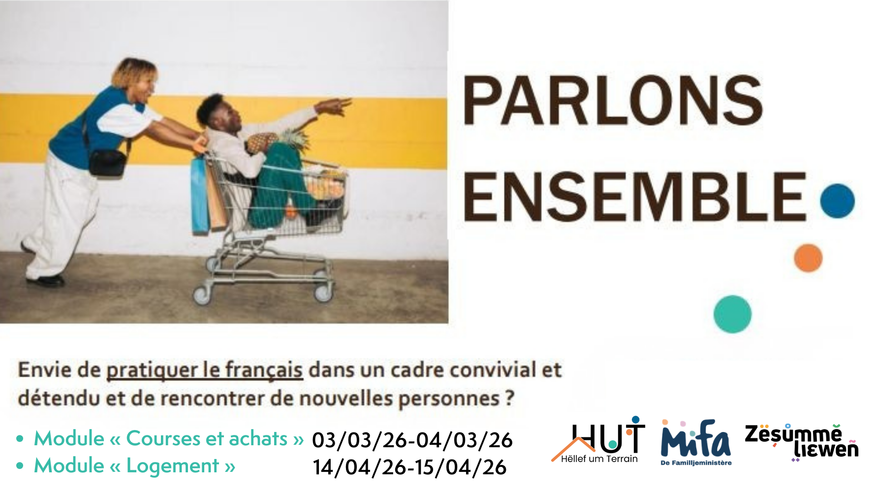 Parlons ensemble ! - Ateliers de pratique du français