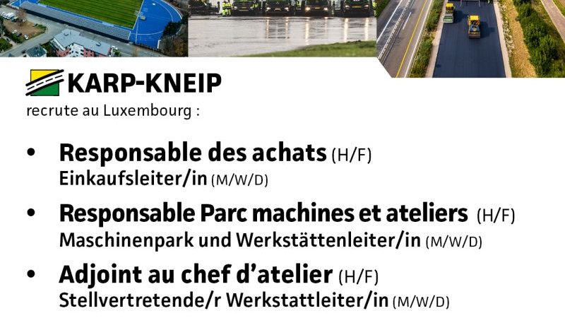 Adjoint chef d'atelier (m/f) / Karp-Kneip