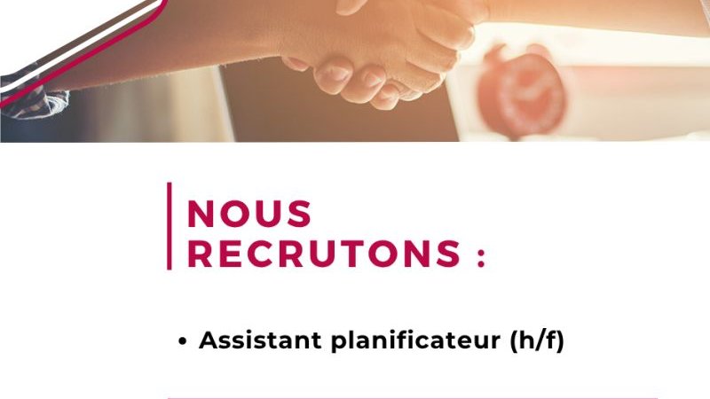 Assistant planificateur (M/F)