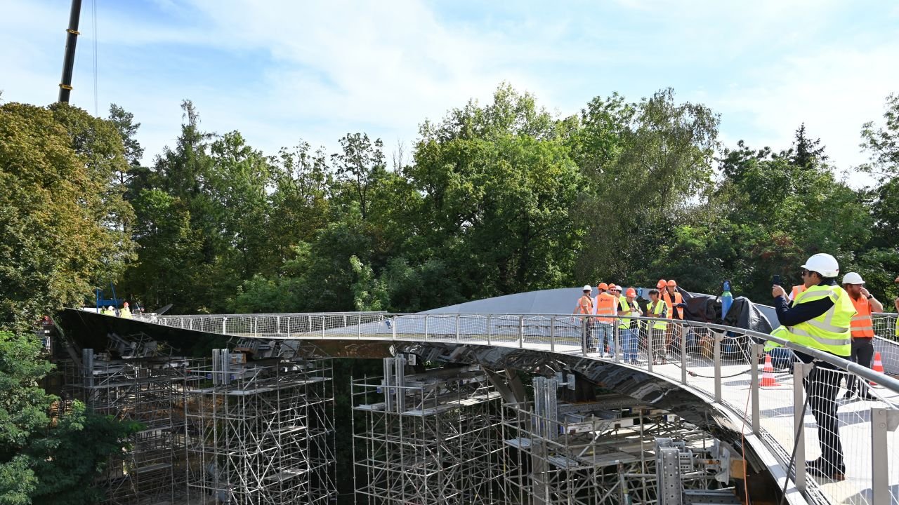 Passerelle piétonne et cyclable du Kirchberg : ouverture 2024
