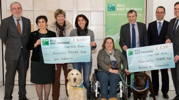 BGL BNP Paribas soutient l'association RAHNA