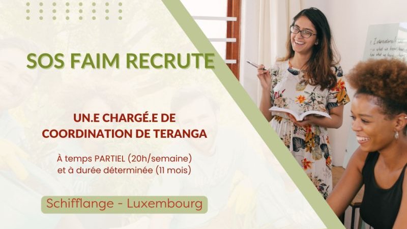 Chargé de coordination de Teranga (m/f/x) SOS Faim