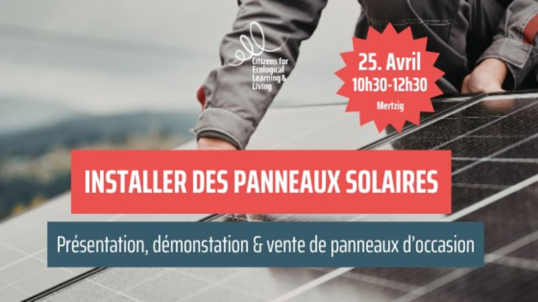 Ateliers et vente de panneaux solaires d'occasion
