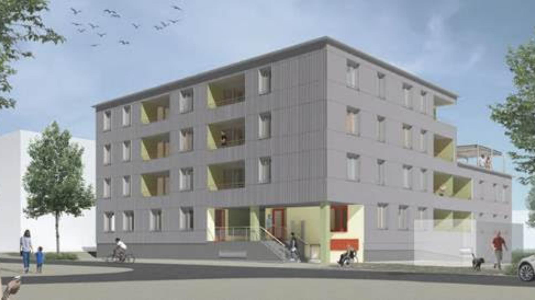 Premier coup de pelle pour un construction du quartier « Wunnen am Park » à Esch