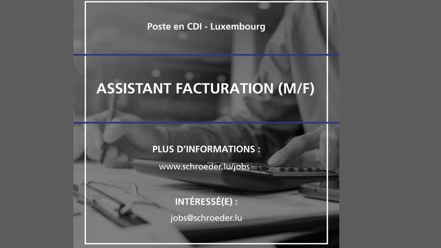 Schroeder & Associés S.A. recrute !