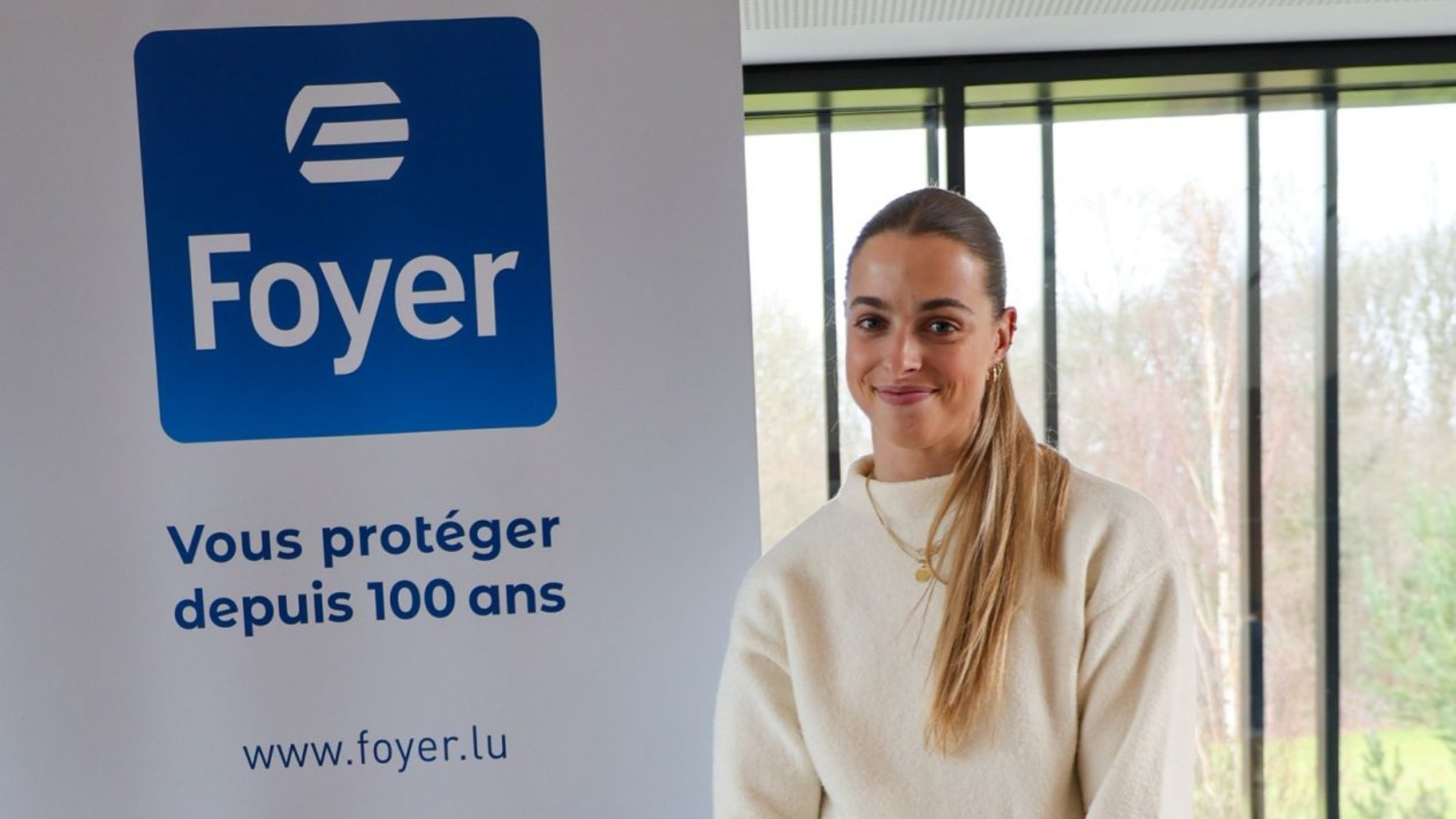 Foyer s'engage aux côtés de la sprinteuse Patrizia Van der Weken