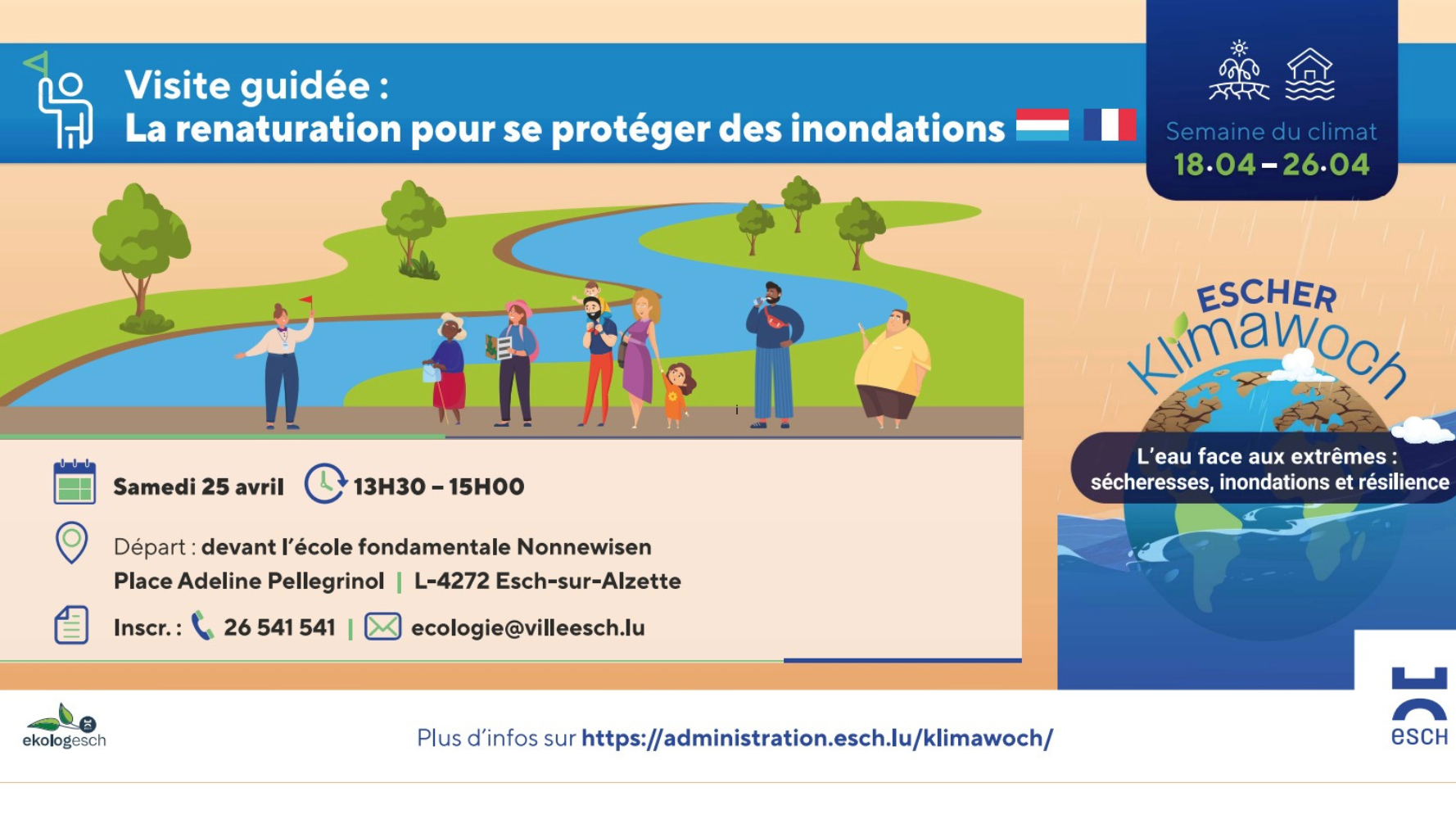 Visite guidée : la renaturation pour se protéger des inondations