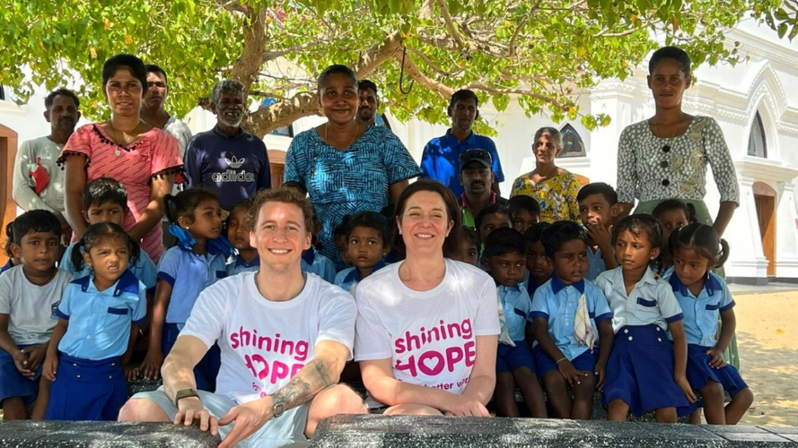 Shining Hope visits their reforestation project in Sri Lanka