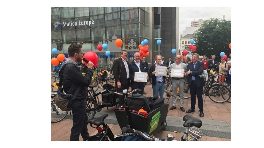 François Bausch au « Big Bike Event » à Bruxelles