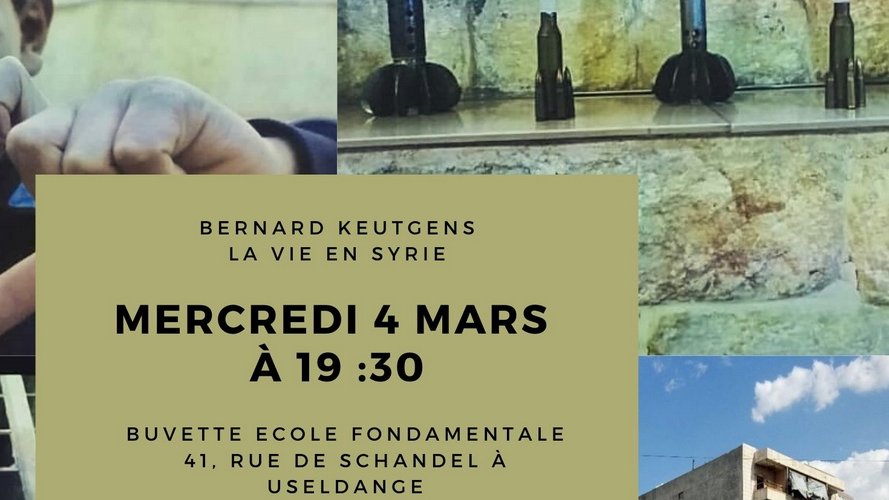 La Vie en Syrie, conférence de Bernard Keutgens