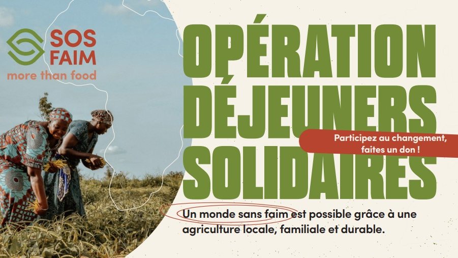 SOS Faim lance la campagne 2025 des déjeuners solidaires