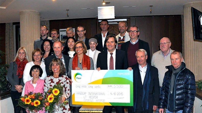 5500 € au profit de Handicap International