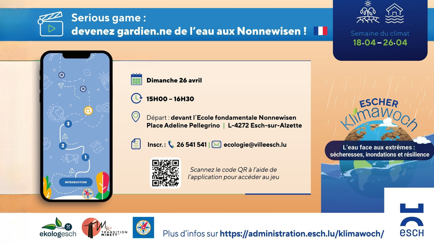 Devenez gardien de l'eau aux Nonnewisen avec un jeu éducatif