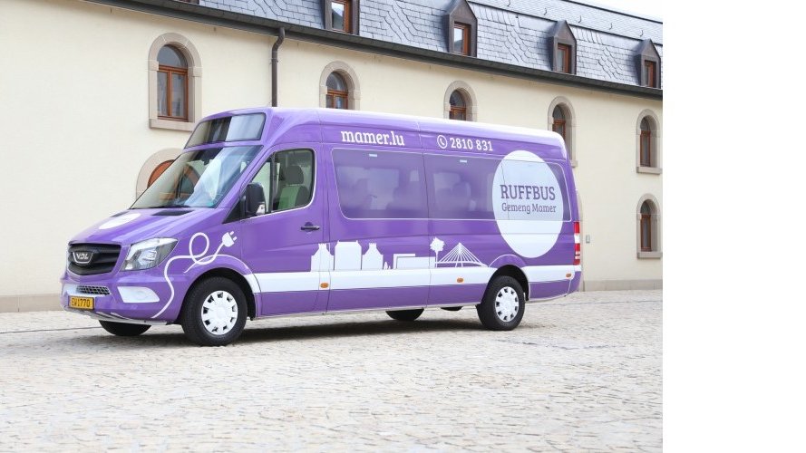 Le premier bus sur demande 100 % électrique du Luxembourg est opéré par Voyages Emile Weber
