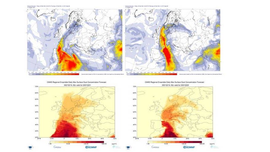 Copernicus prévoit un nouveau nuage de poussière du Sahara en Belgique ce week-end