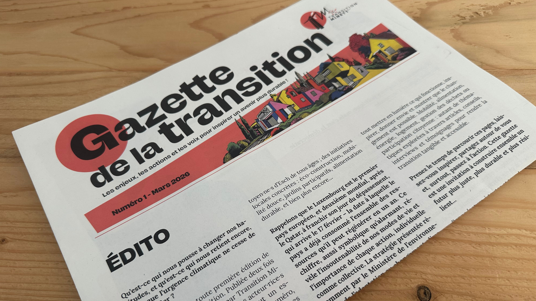 Transition Minett dispose maintenant de sa propre Gazette