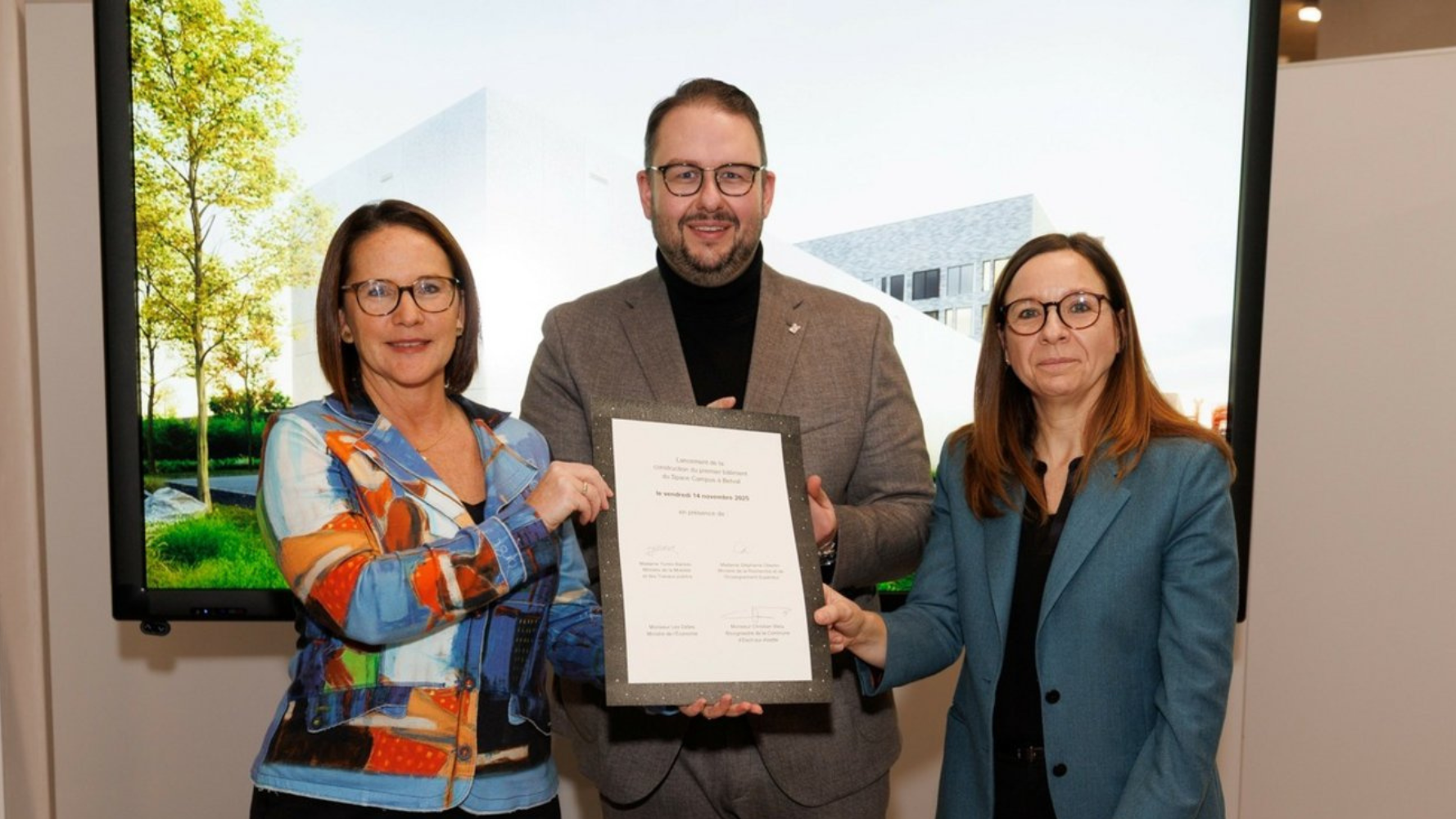 Space Campus : démarrage de la construction du premier bâtiment à Belval