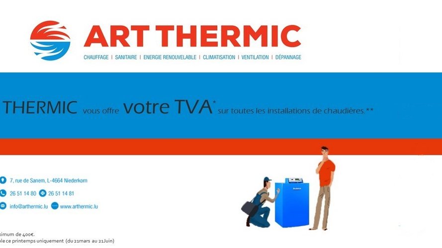Art thermic : votre TVA offerte