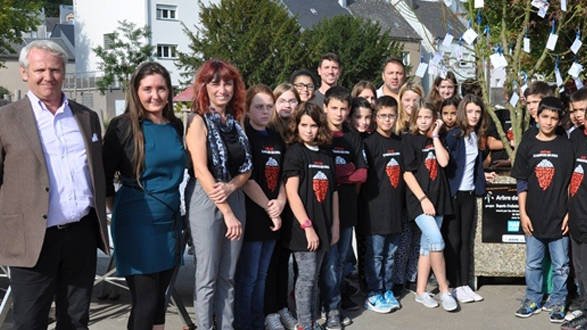 Un symbole fort de mobilisation pour les élèves de Belvaux-Poste