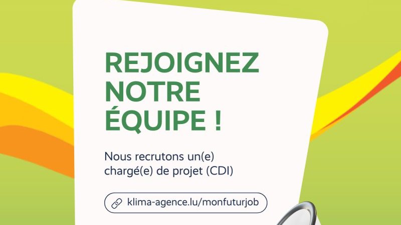 Chargé(m/f) de projet - Comptabilité énergétique / Klima-Agence
