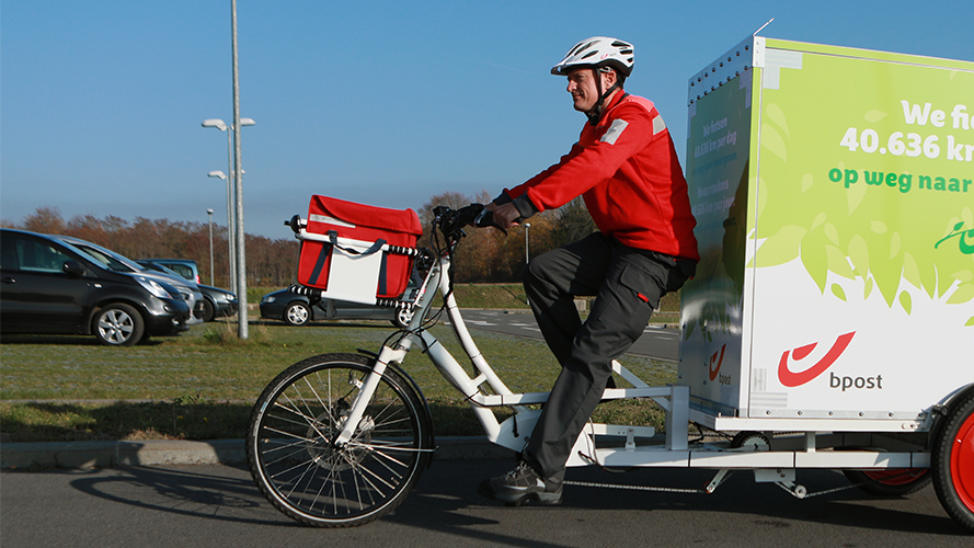 bpost distribue lettres et colis sans émission