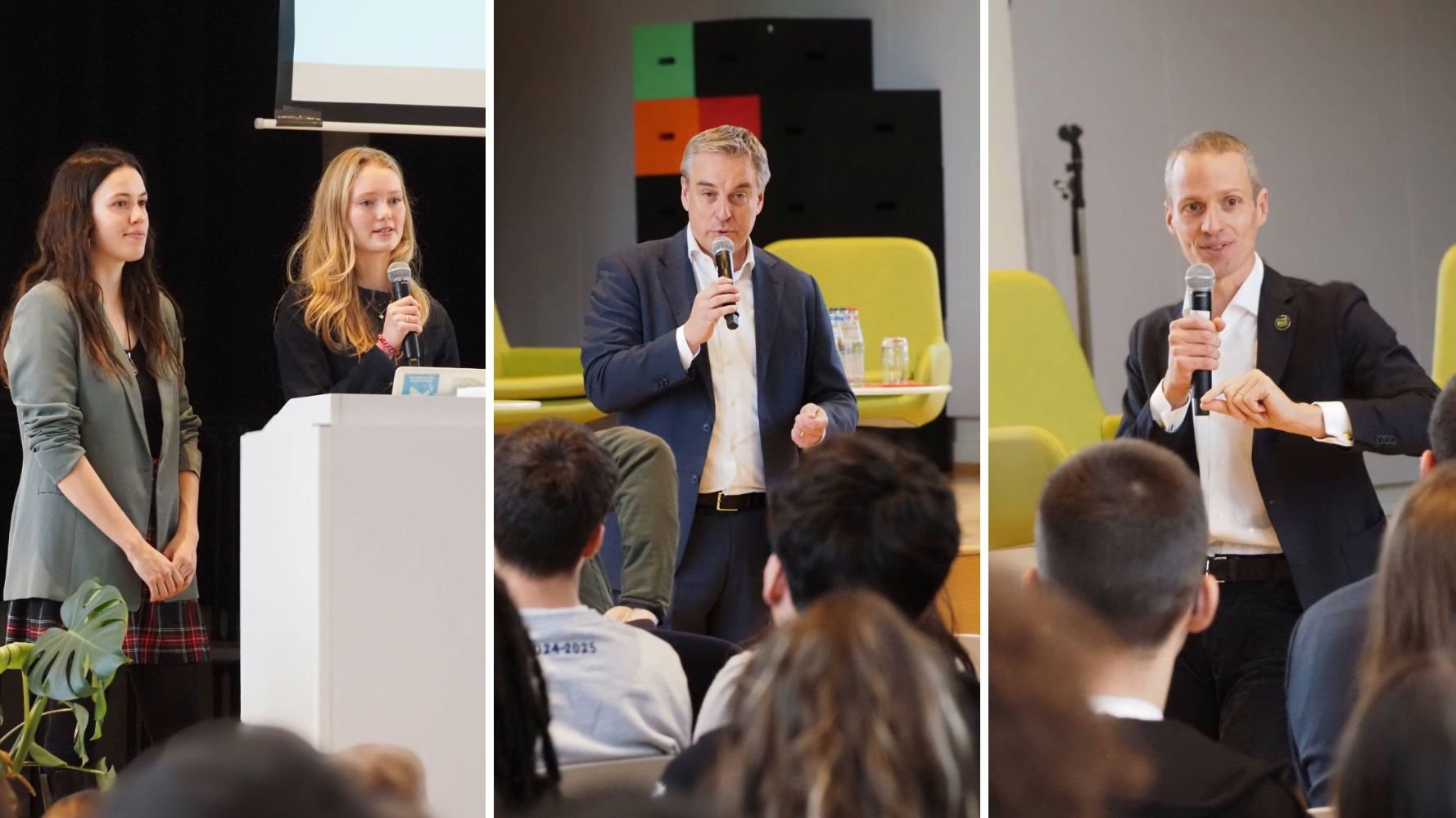 COP30 : échange entre les ministres Meisch et Wilmes et des élèves du secondaire