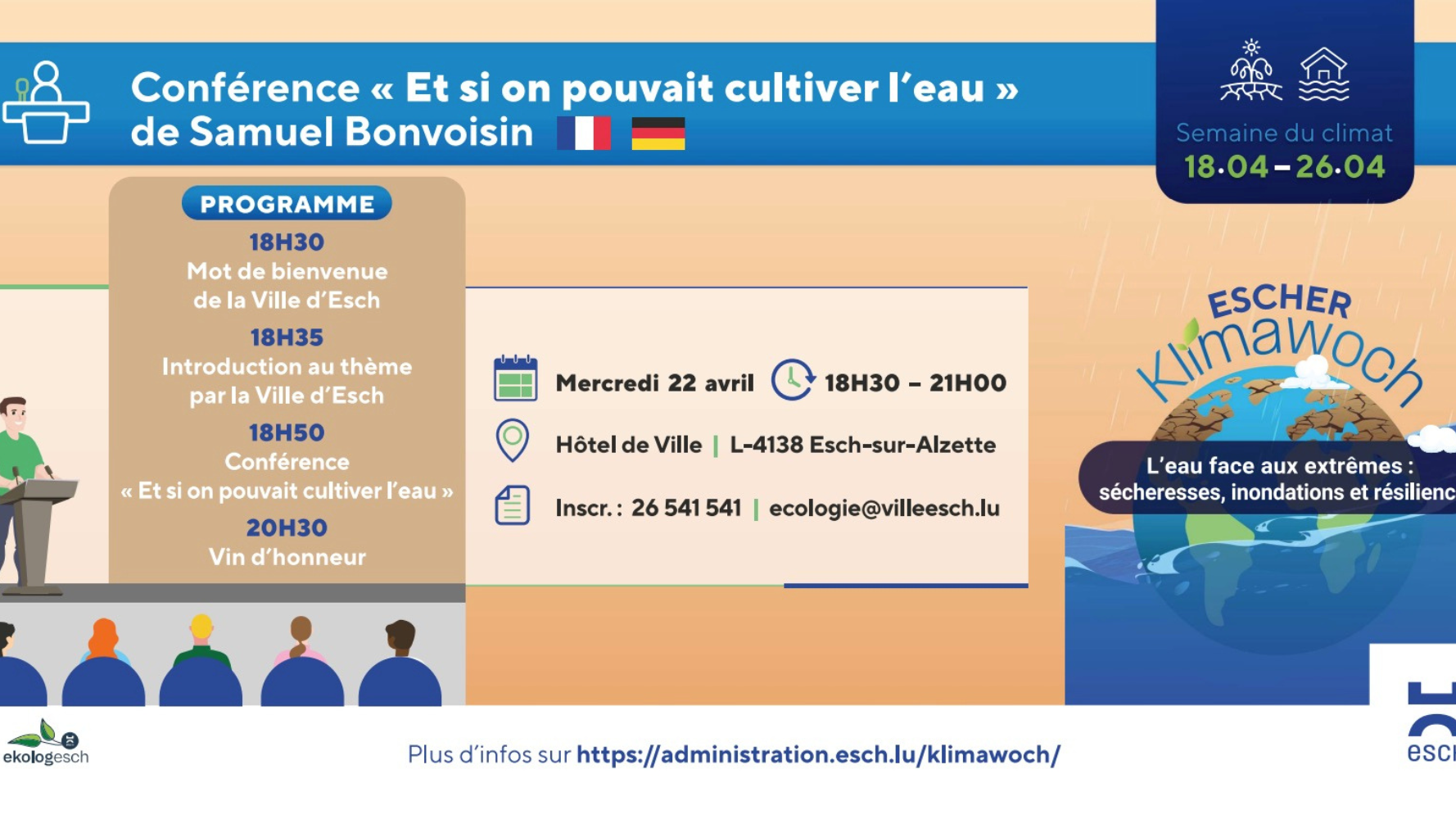 Conférence « Et si on pouvait cultiver l'eau » de Samuel Bonvoisin