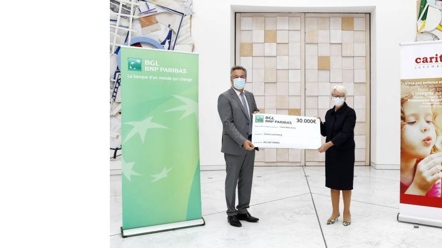 BGL BNP Paribas supports Caritas Luxembourg through its “Coronavirus Solidarity” campaign