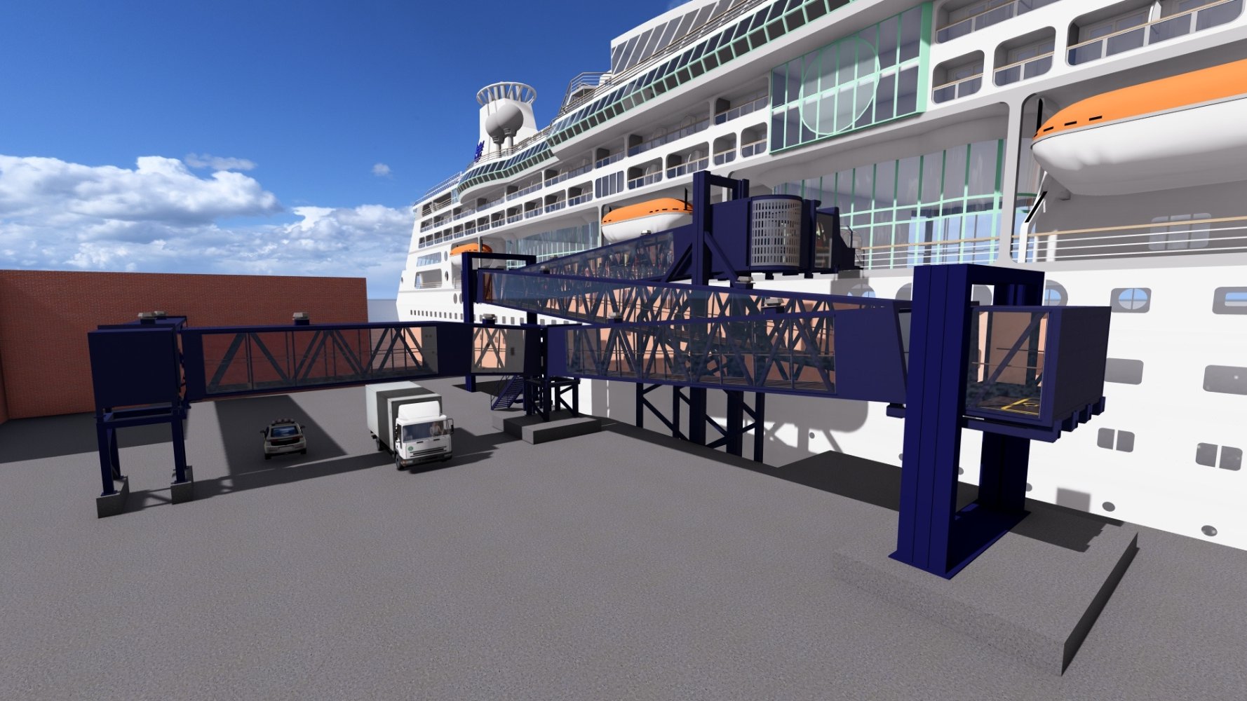 TK Elevator selected to deliver passenger boarding bridge for Port of Dover